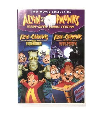 Alvin and the Chipmunks Scare- Riffic Double Feature Frankenstein Wolfman DVD